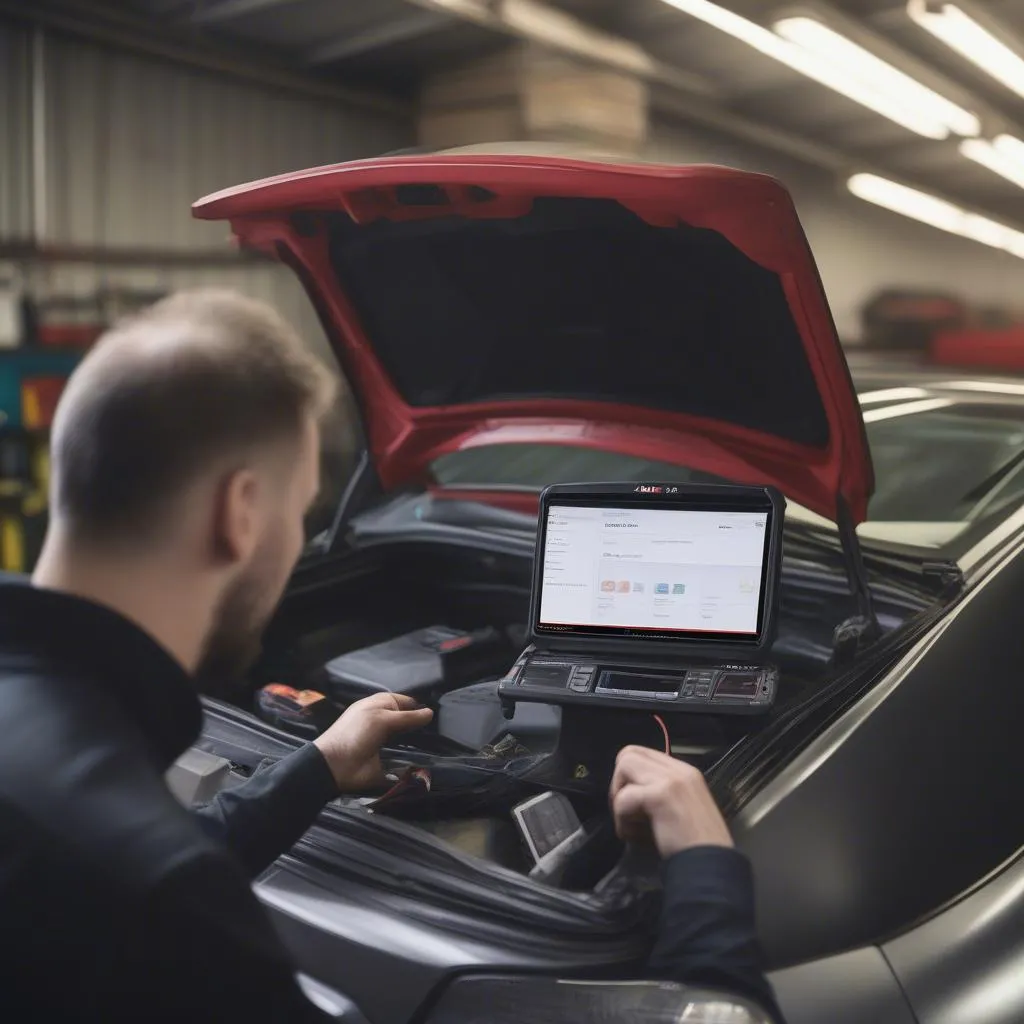 Diagnostic Autel Compact sur Citroën C4