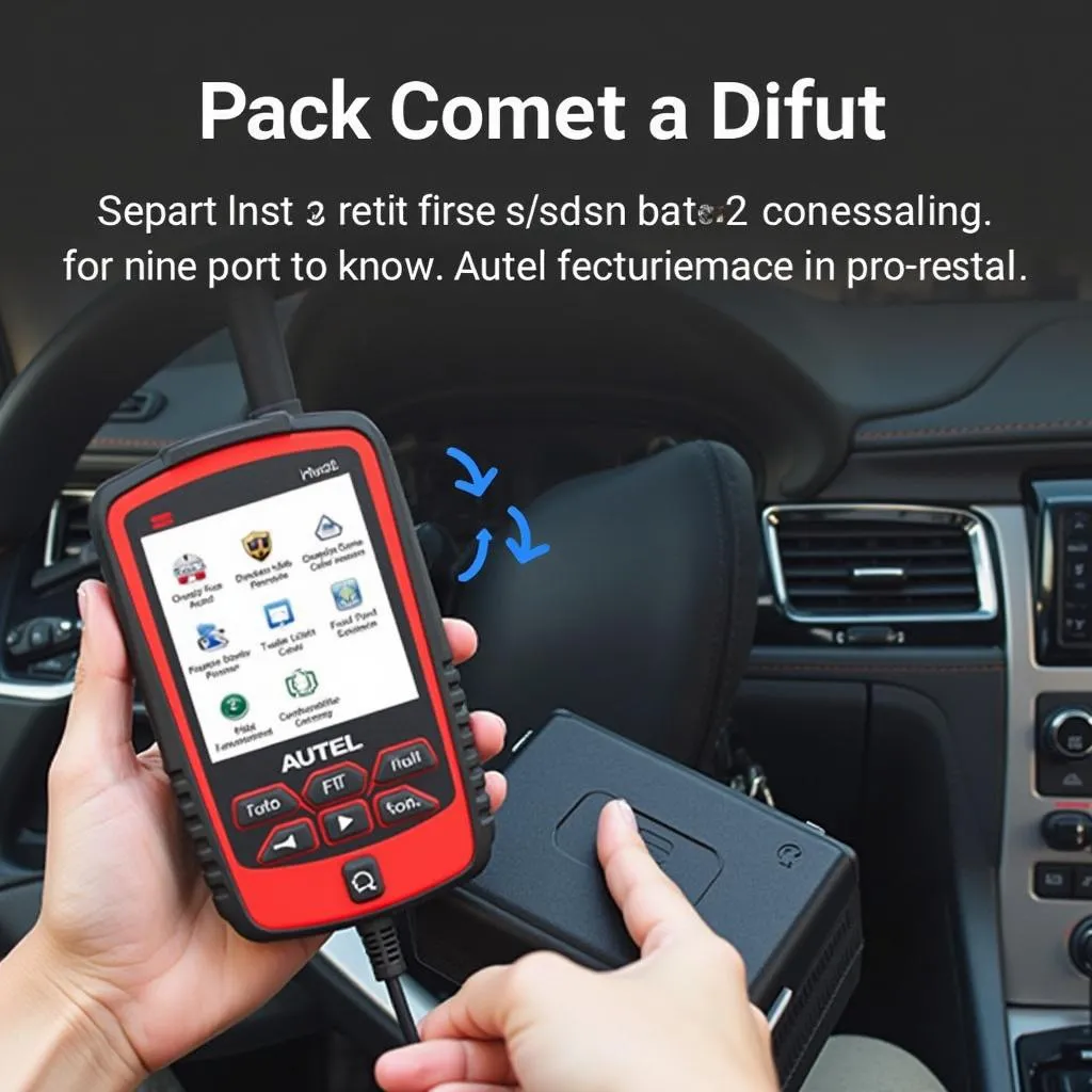 Connexion Autel au port OBD2