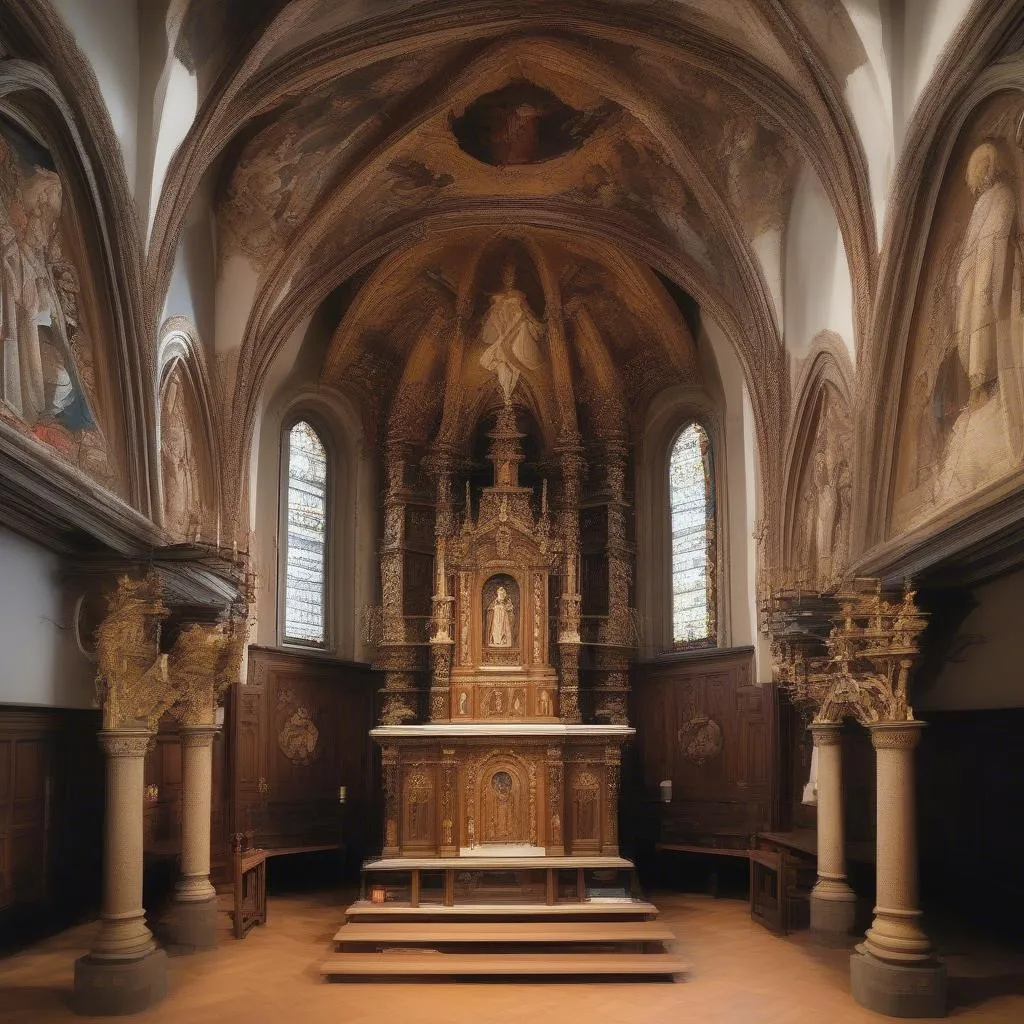 Autel du Couvent des Augustins à Fribourg, Suisse