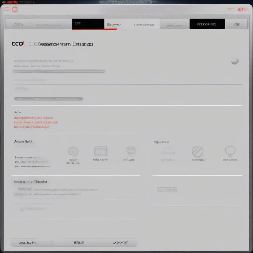 Autel CSC0600 user interface