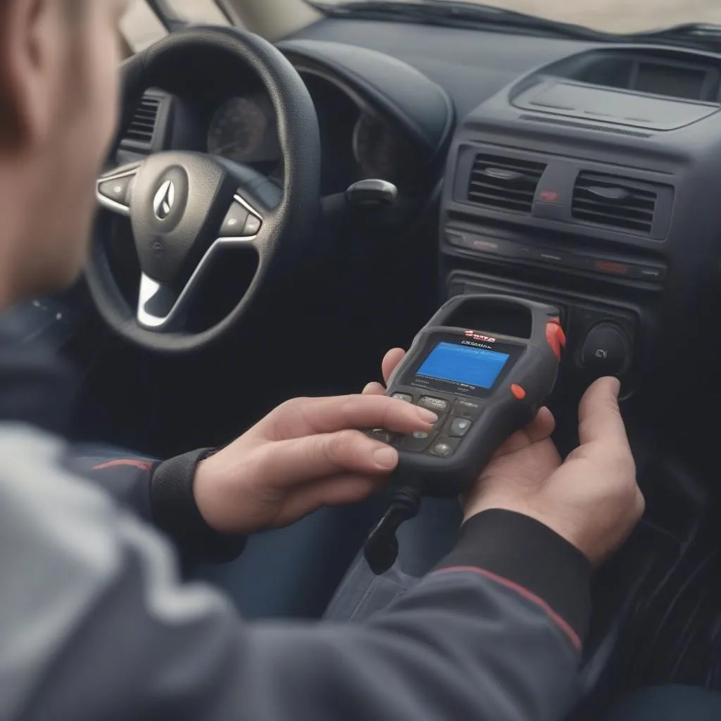 Diagnostic voiture française avec l'outil Autel de la Paix enee