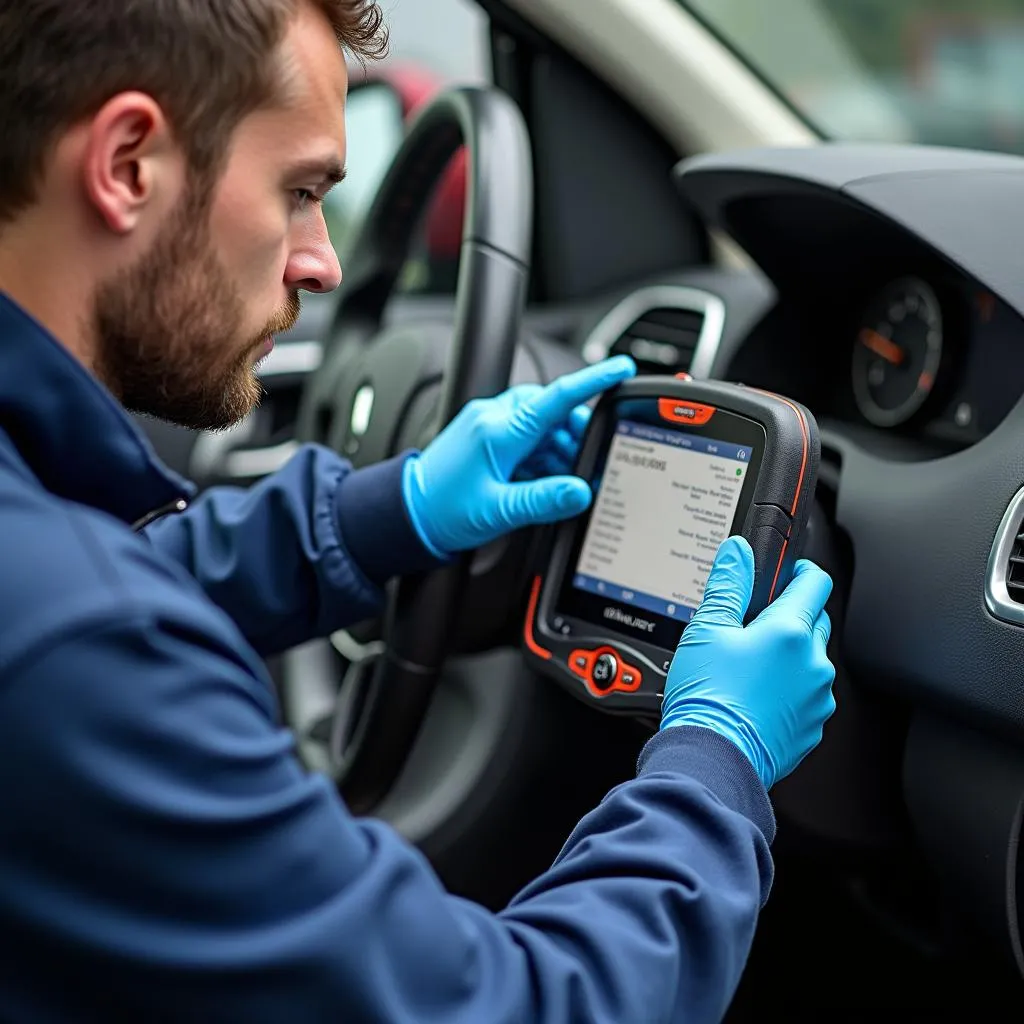 Diagnostic Autel sur une Renault Clio