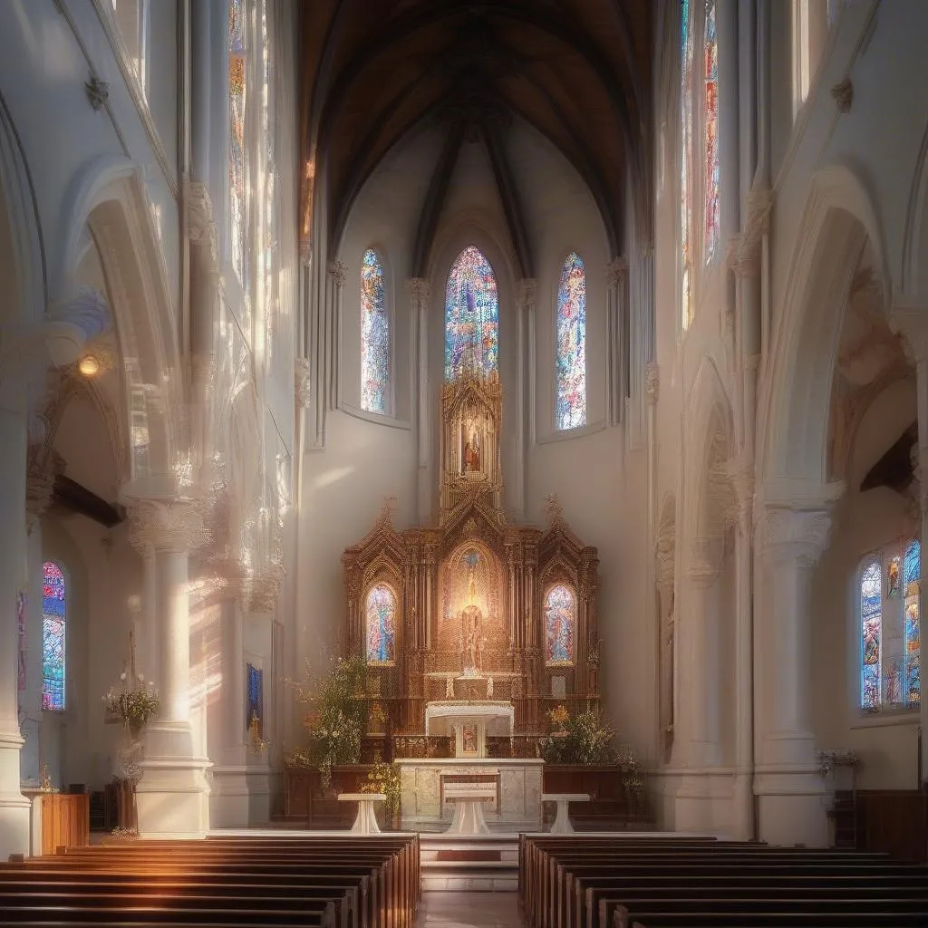 Autel dans une église