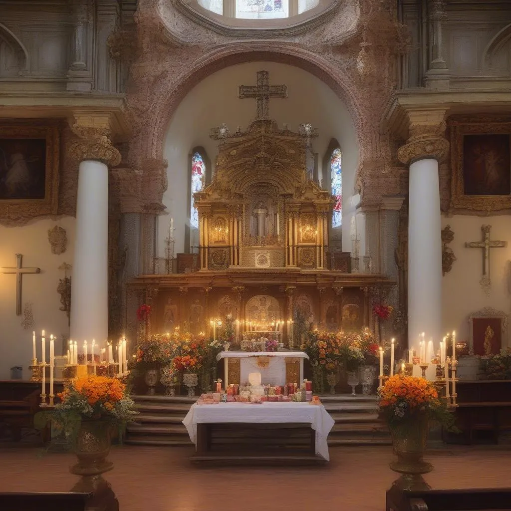 Autel dans une église espagnole