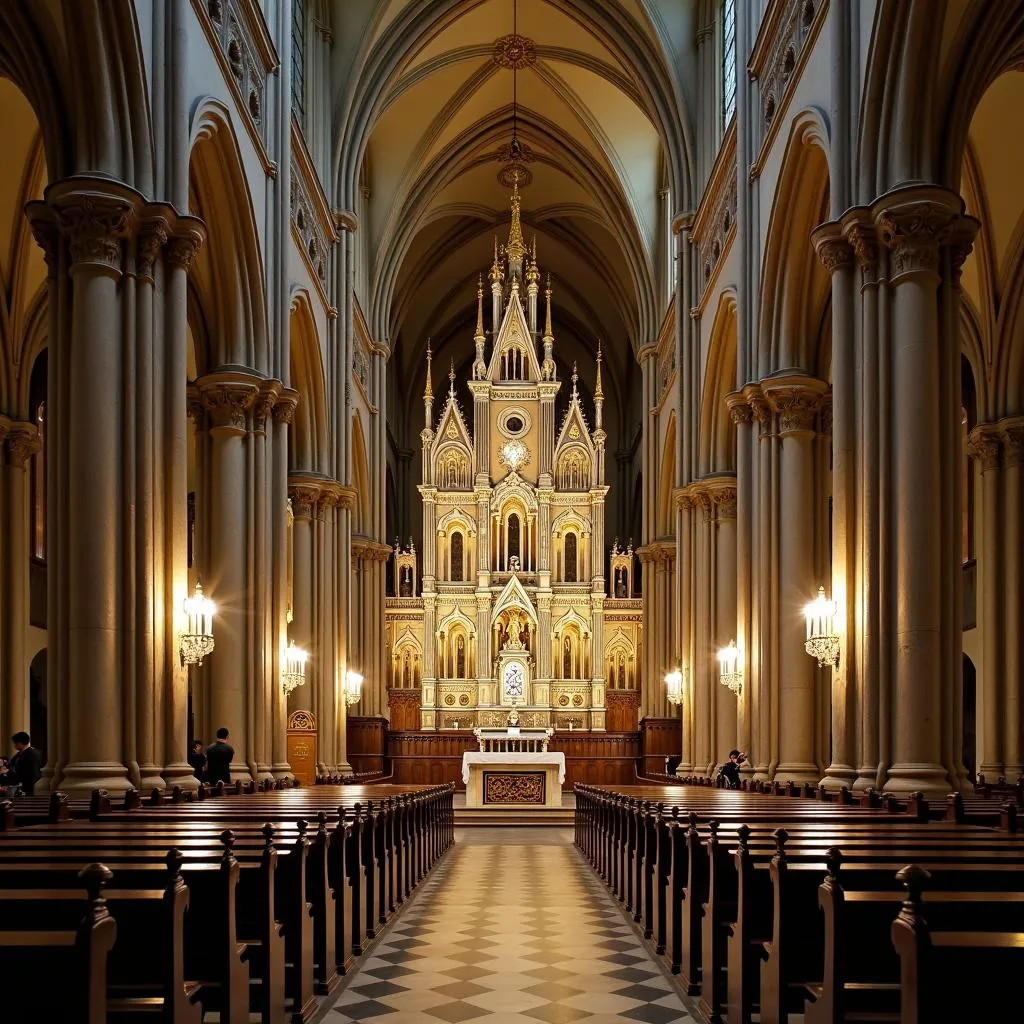 Autel Majestueux de l’Église Saint-Gervais à Paris