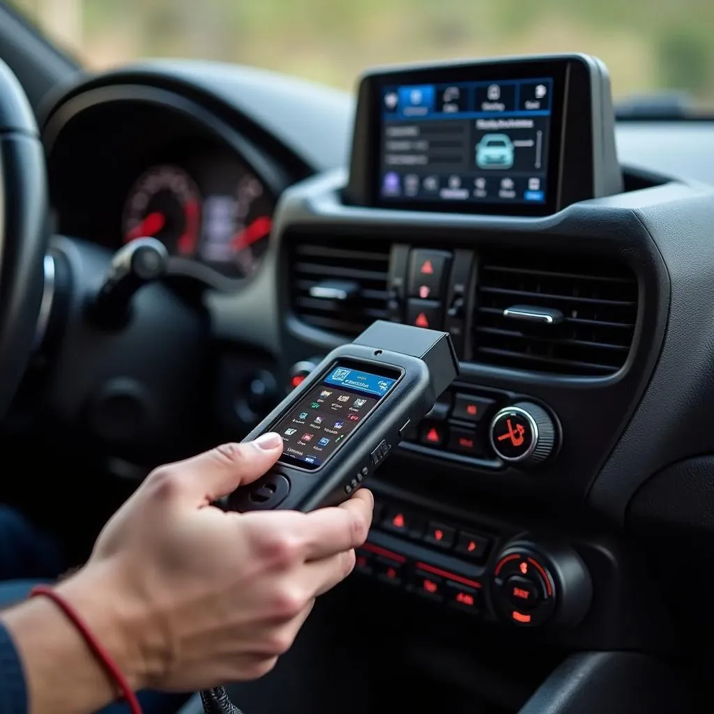 Autel Evo Nano en cours d'utilisation pour le diagnostic automobile