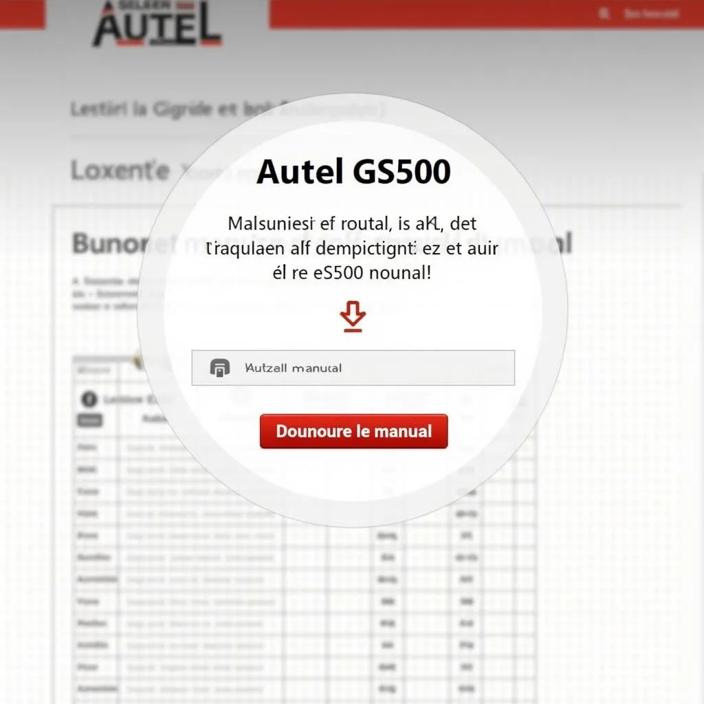 Manuel Autel GS500 : Le Guide Complet pour la Réparation Automobile