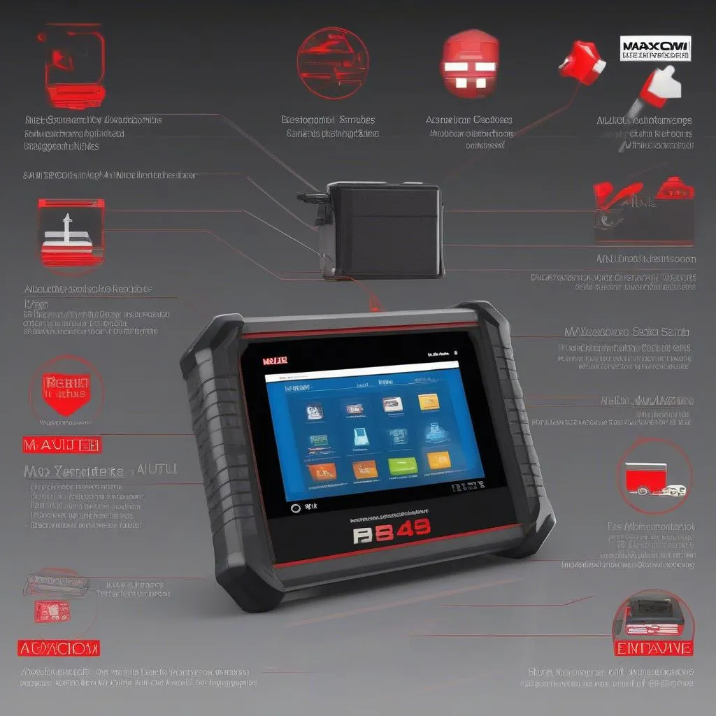 Autel MaxiCOM MK808TS Scanner OBD pour voiture européenne