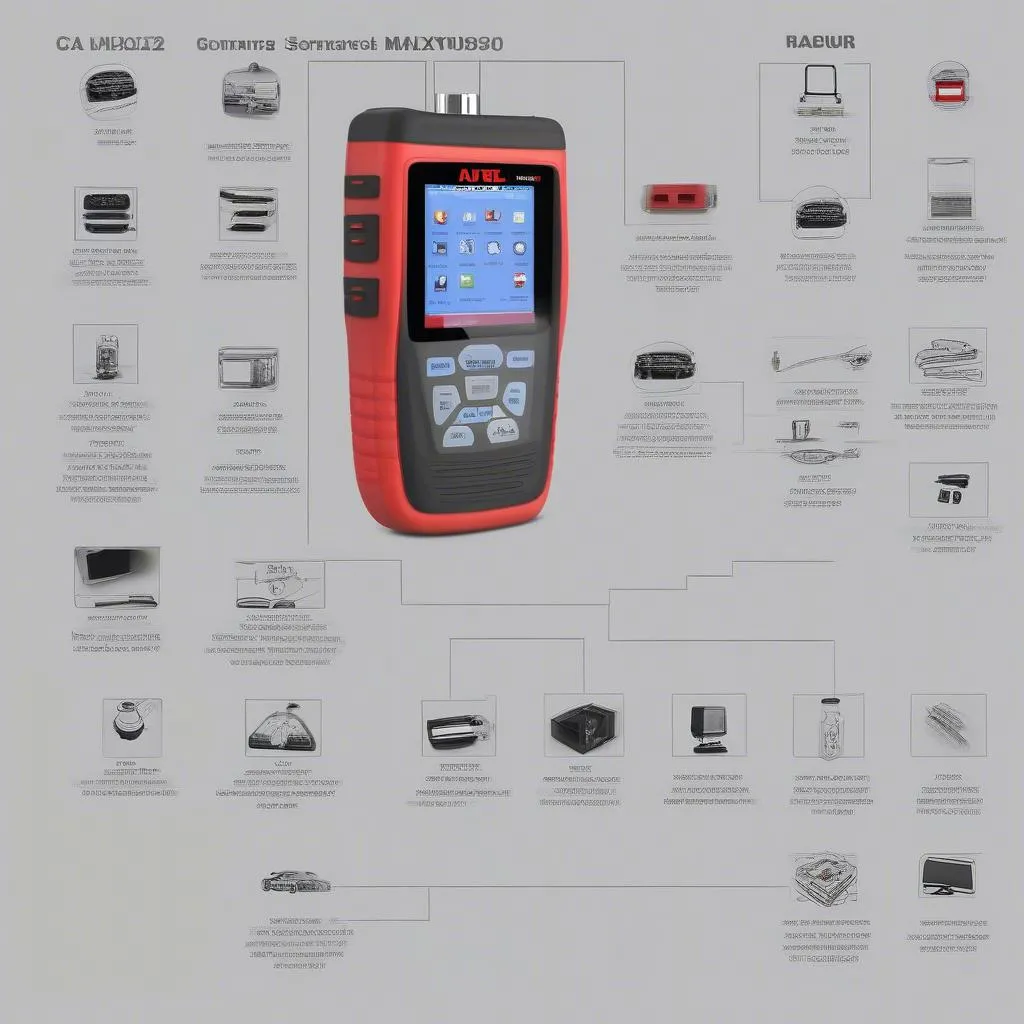 Scanner Autel MaxiDiag MD802 pour diagnostic de voitures européennes