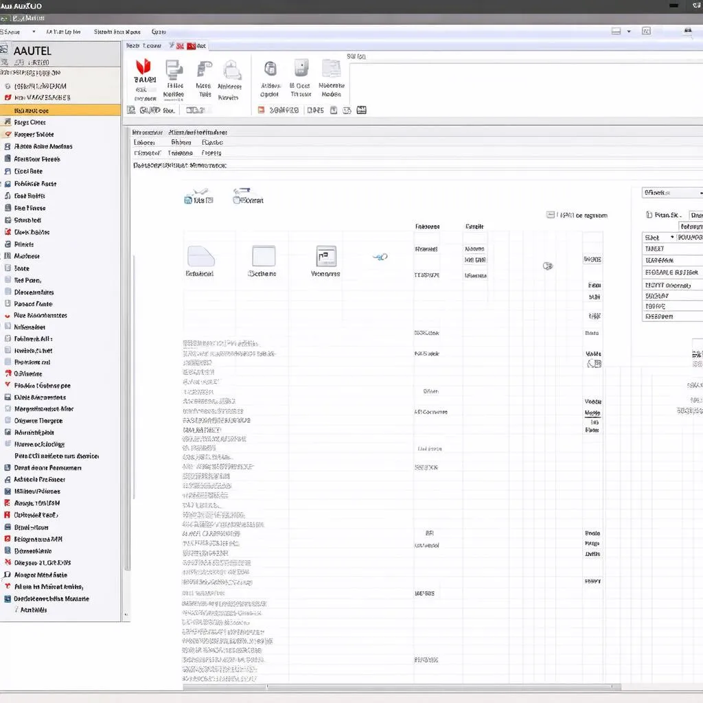 Interface utilisateur d'Autel MaxiCOM