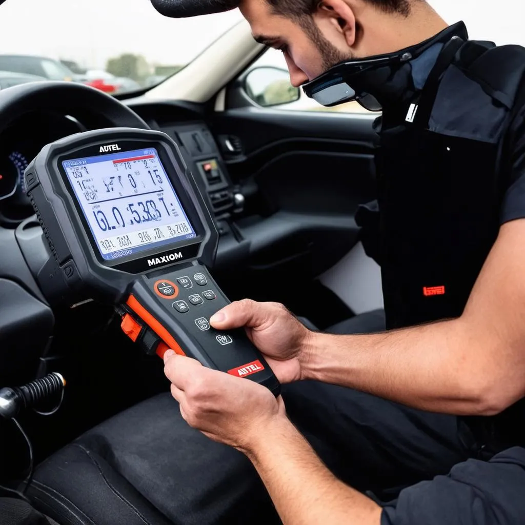 Diagnostic d'une voiture européenne avec Autel Maxicom MK808BT