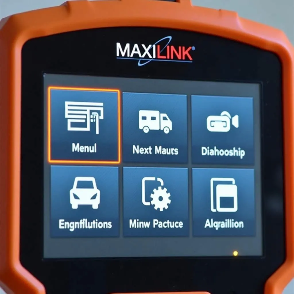 Interface utilisateur du Autel MaxiLink ML629