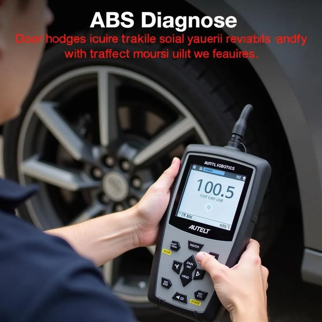 Diagnostic du système ABS avec l'Autel Robotics 640T