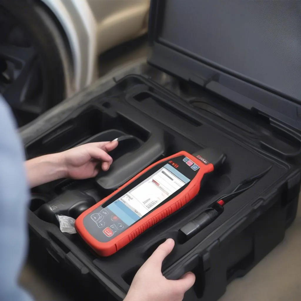 Autel Scanner with Car