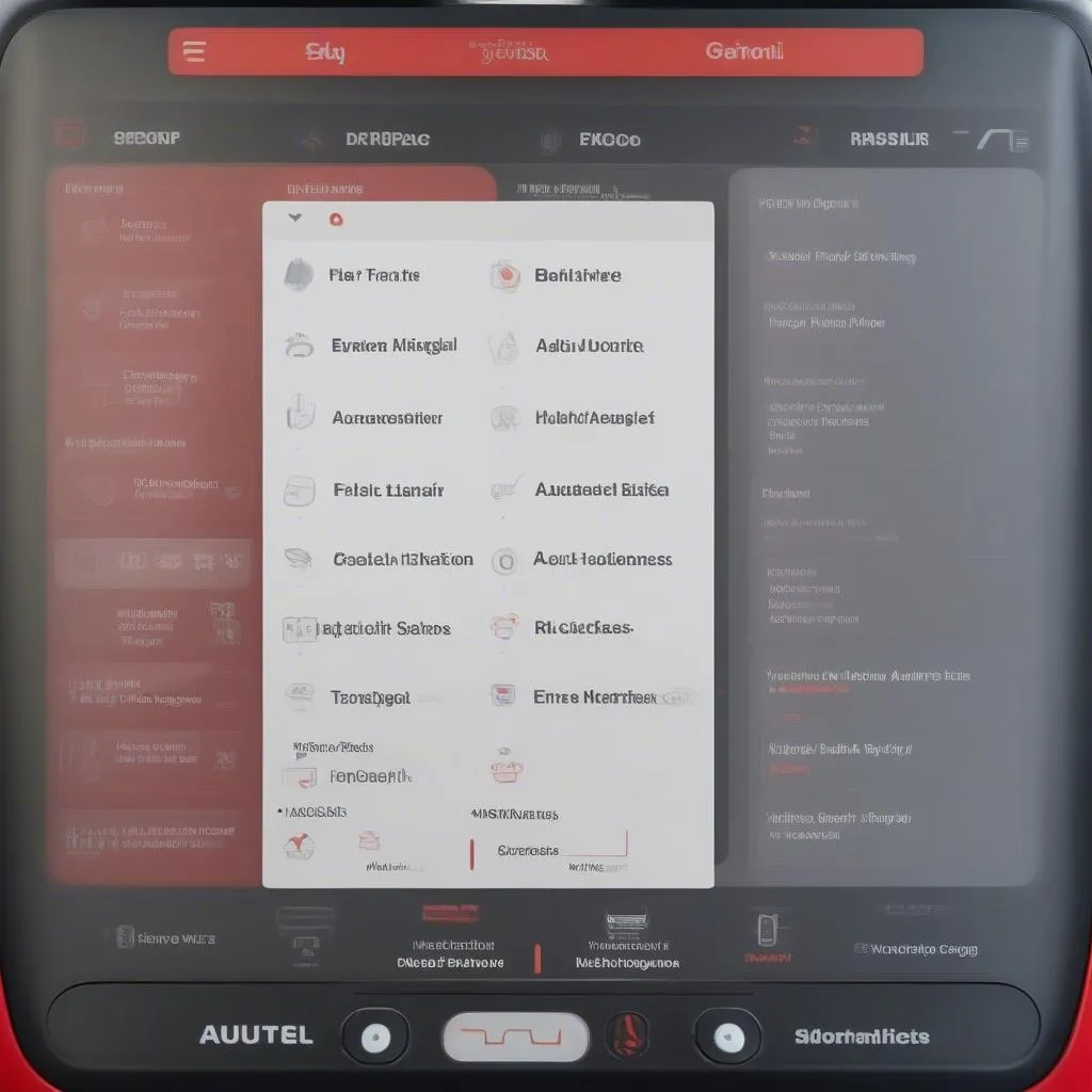 Interface de l'outil de diagnostic Autel Tropical