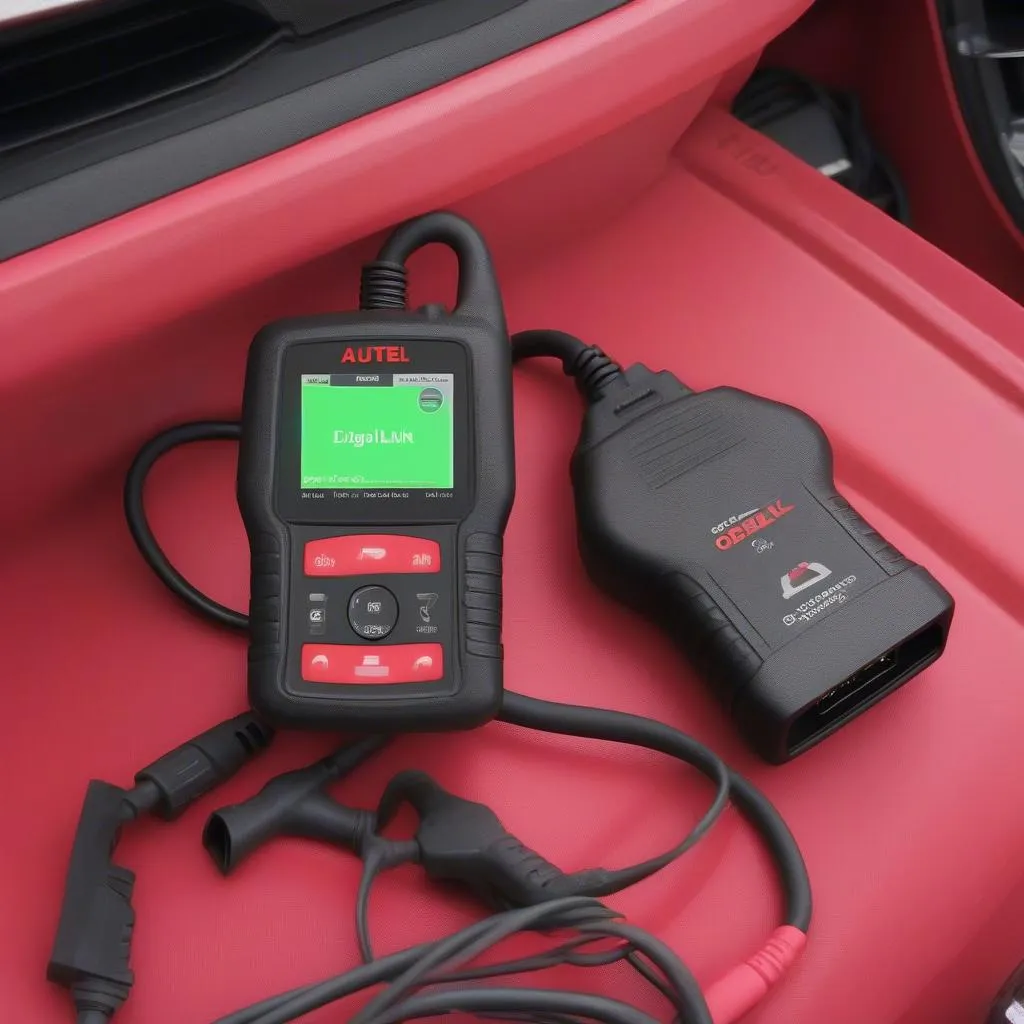 Autel Diaglink OBD2 sur une voiture