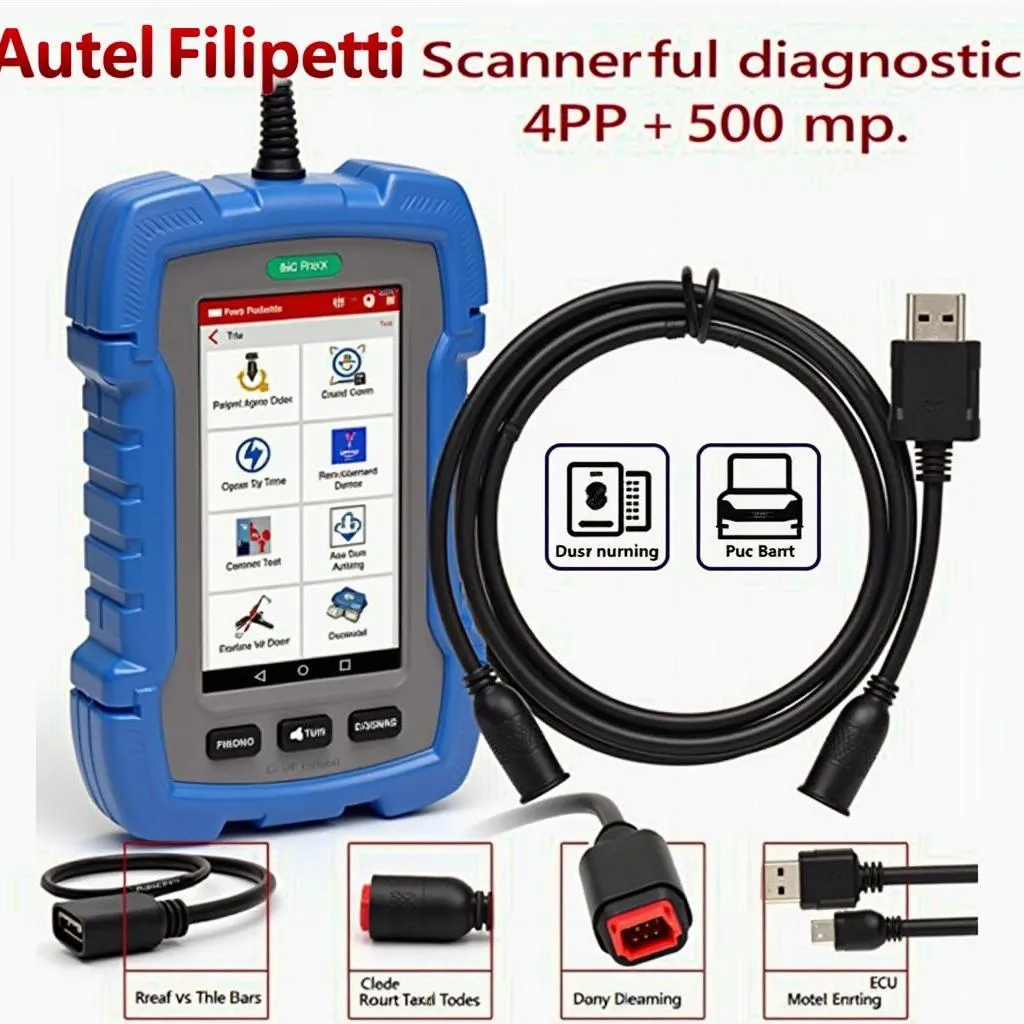 Autel Filipetti : Scanneur de diagnostic pour voitures européennes