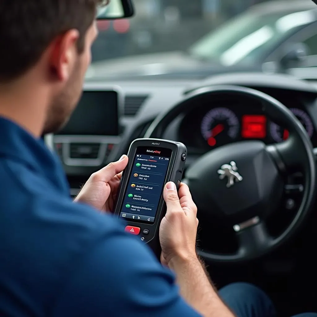 Diagnostic automobile Peugeot avec Auto Code Rover