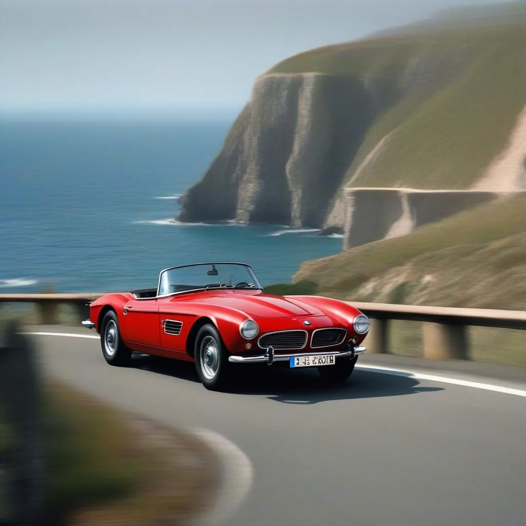 BMW 507 on the road