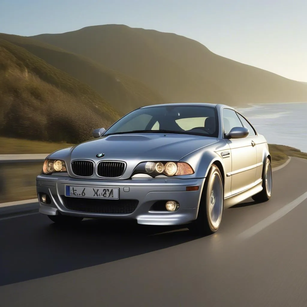 BMW E46 325i sur la route