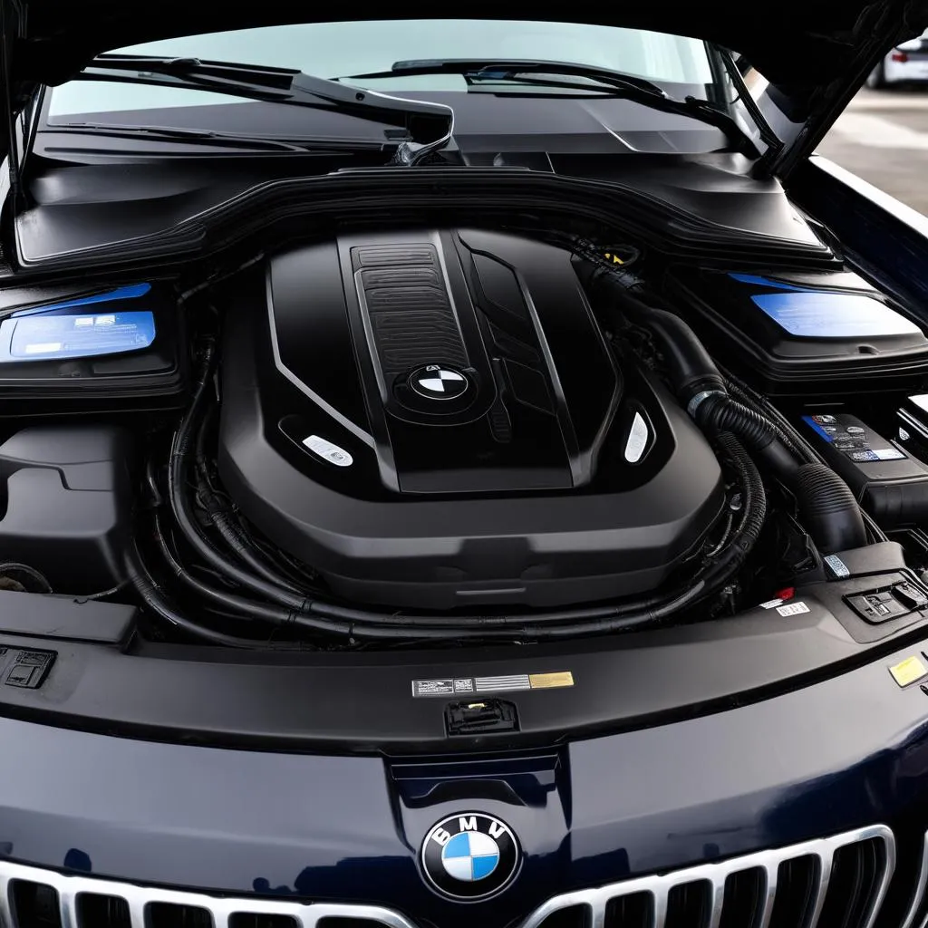 Compartiment moteur du BMW X5