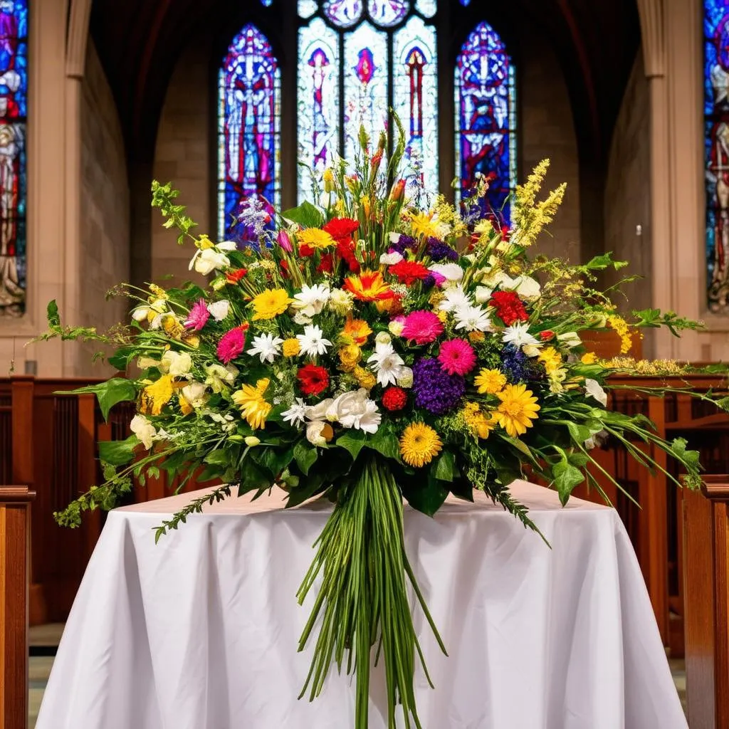 L’Art Floral à l’Autel : Un Bouquet d’Émotions pour votre Église