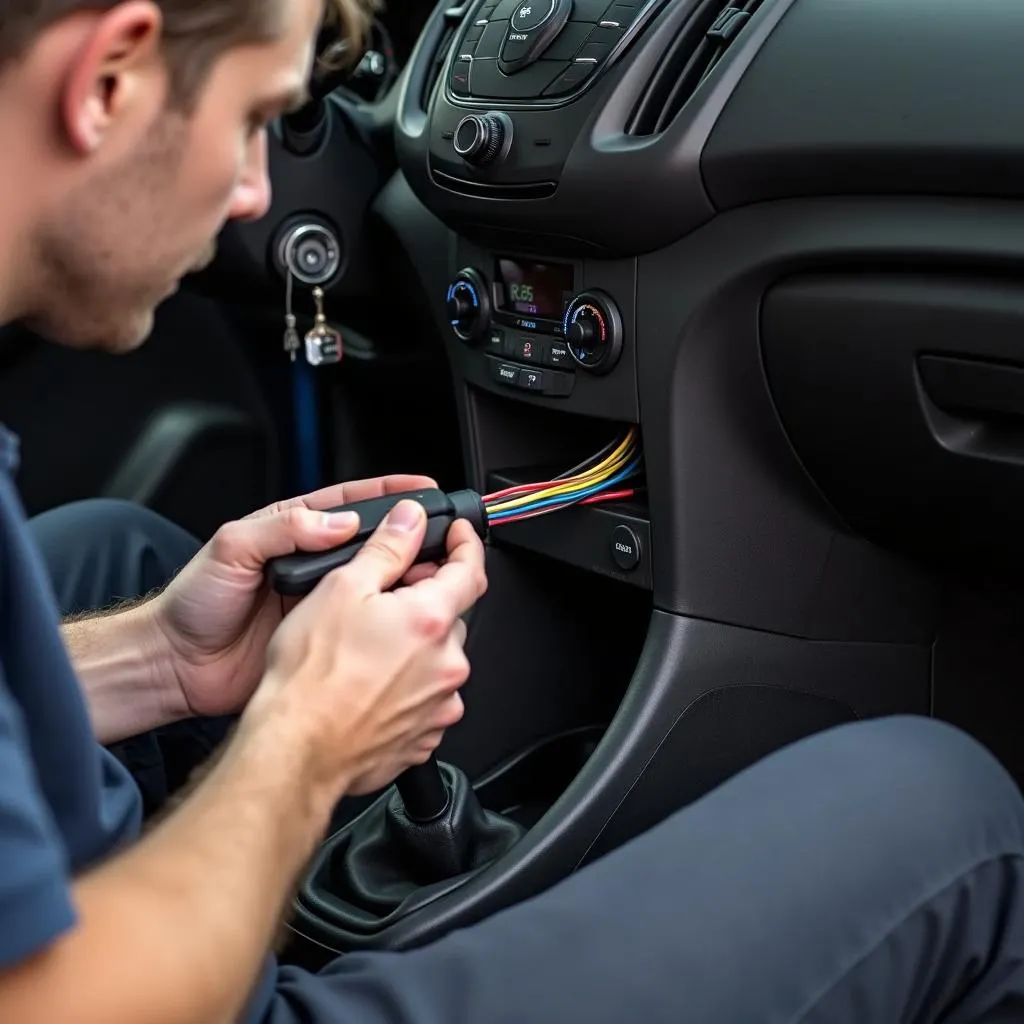 Câblage correct pour un déplacement de prise OBD sur une Fiesta ST