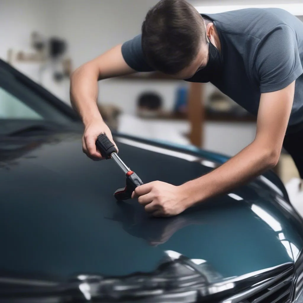 outil pour enlever les bosses de voiture