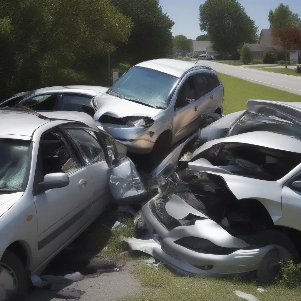 Car accident scene