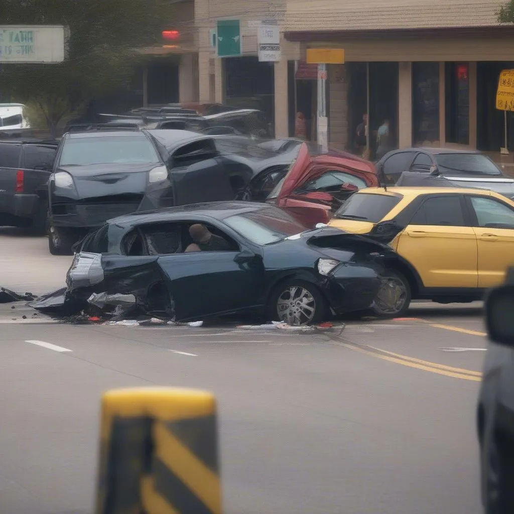 Accident de voiture Texas