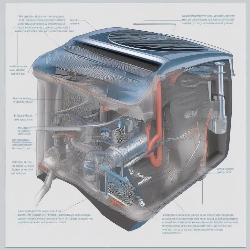 Diagramme du système de climatisation automobile