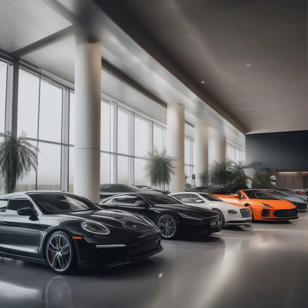 Luxury car dealership