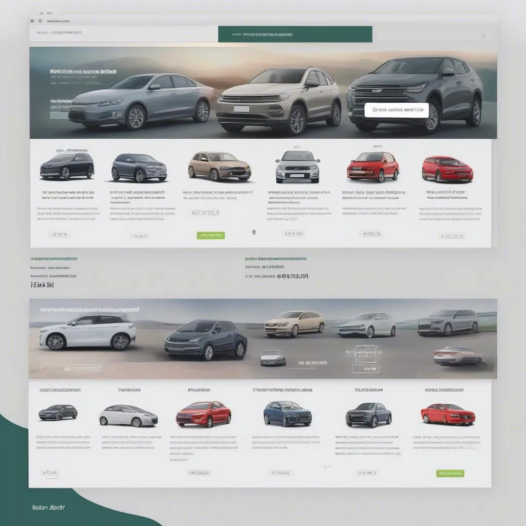 Trang web bán xe hơi trực tuyến
