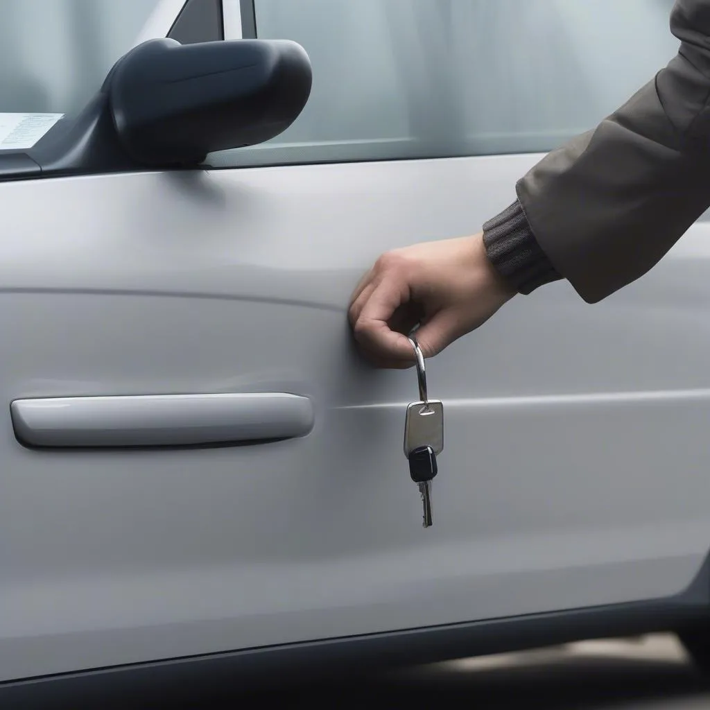 porte de voiture verrouillée