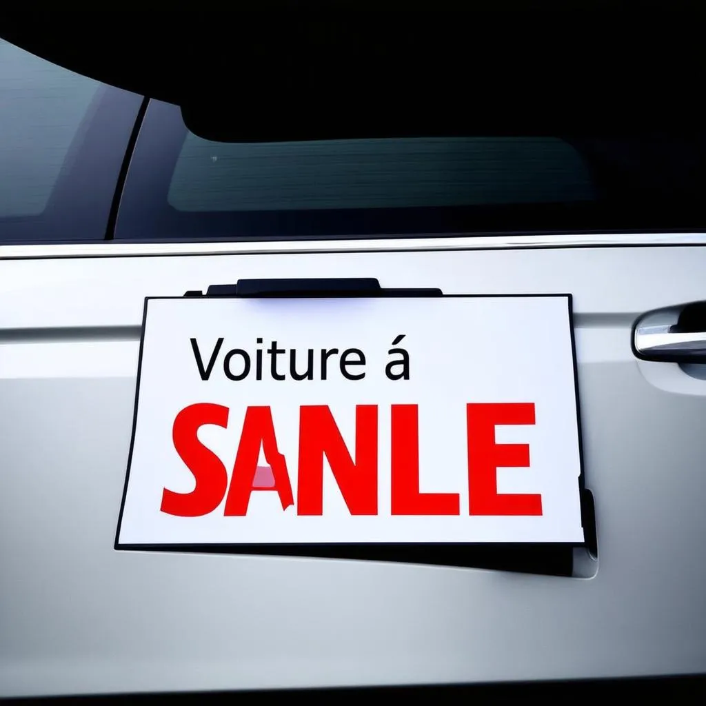 Panneau “Voiture à vendre” : Décryptage et astuces pour une vente réussie