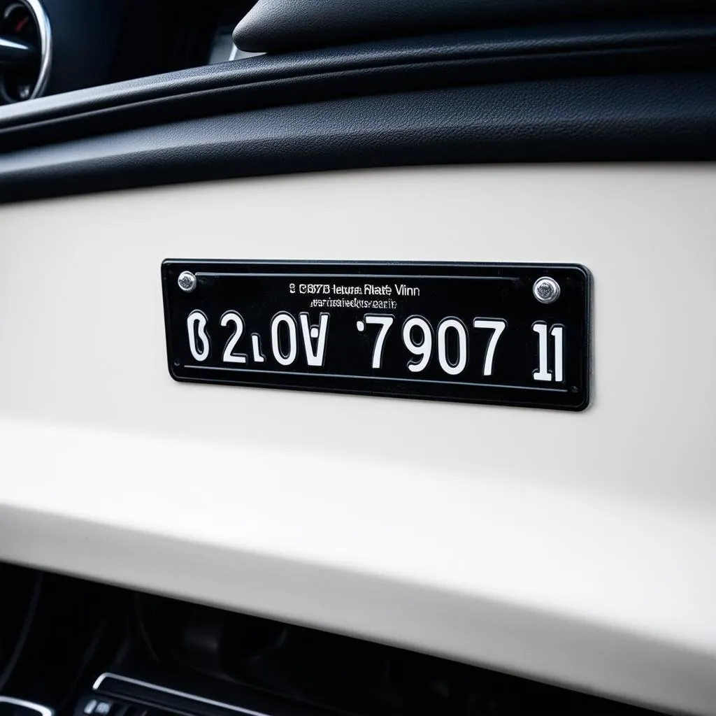 Car Identification Number Plate