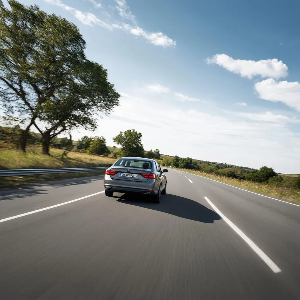 Voiture sur la route