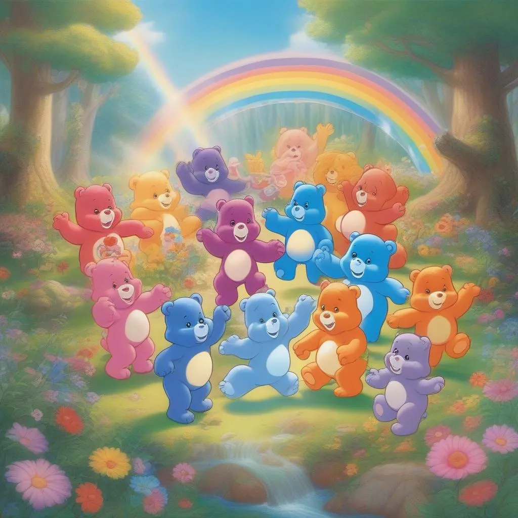 Care Bears: The Care Bears Family, une série télévisée animée qui se déroule dans un monde magique, le Pays des Oursons Tendresse