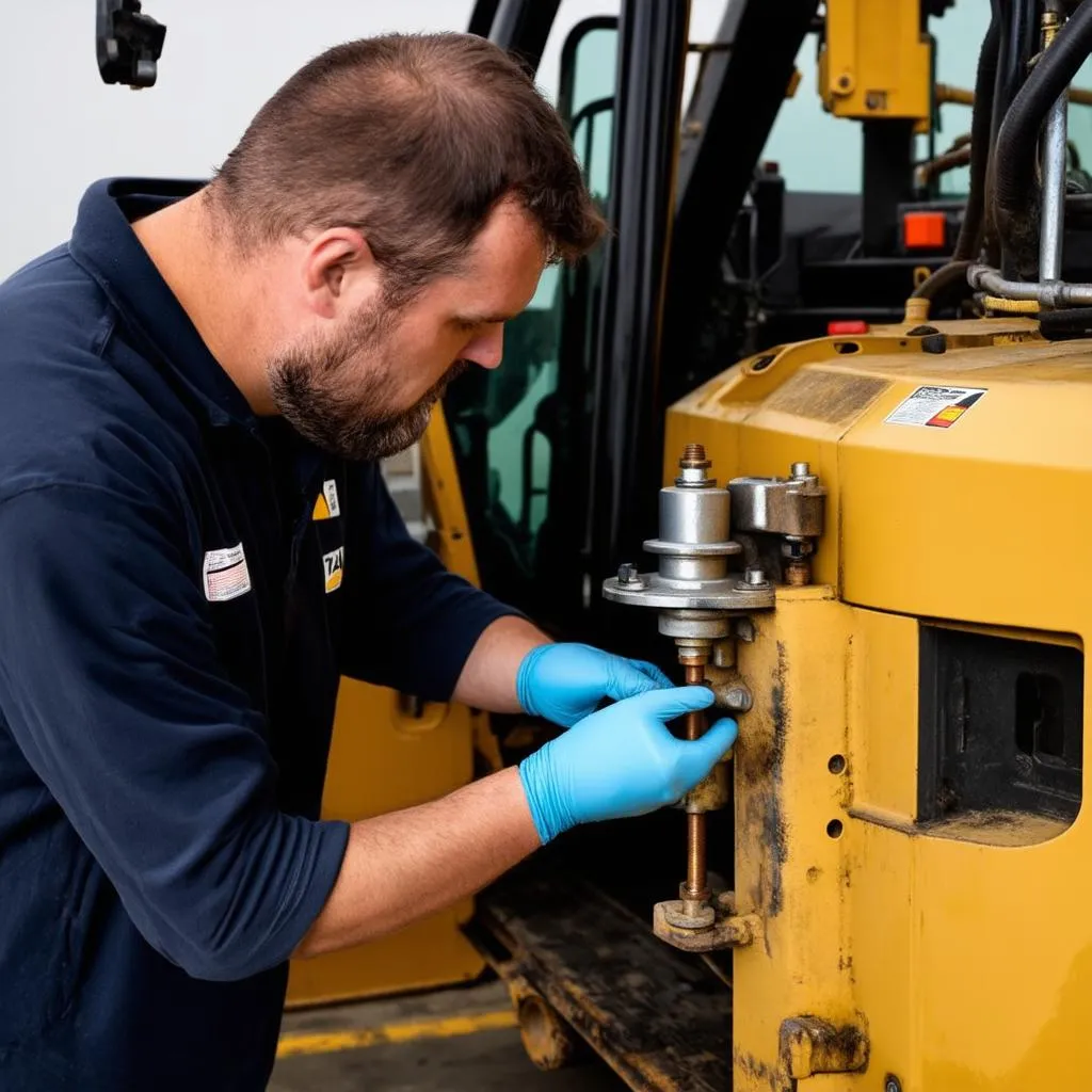 Inspection de la pompe à carburant CAT C12