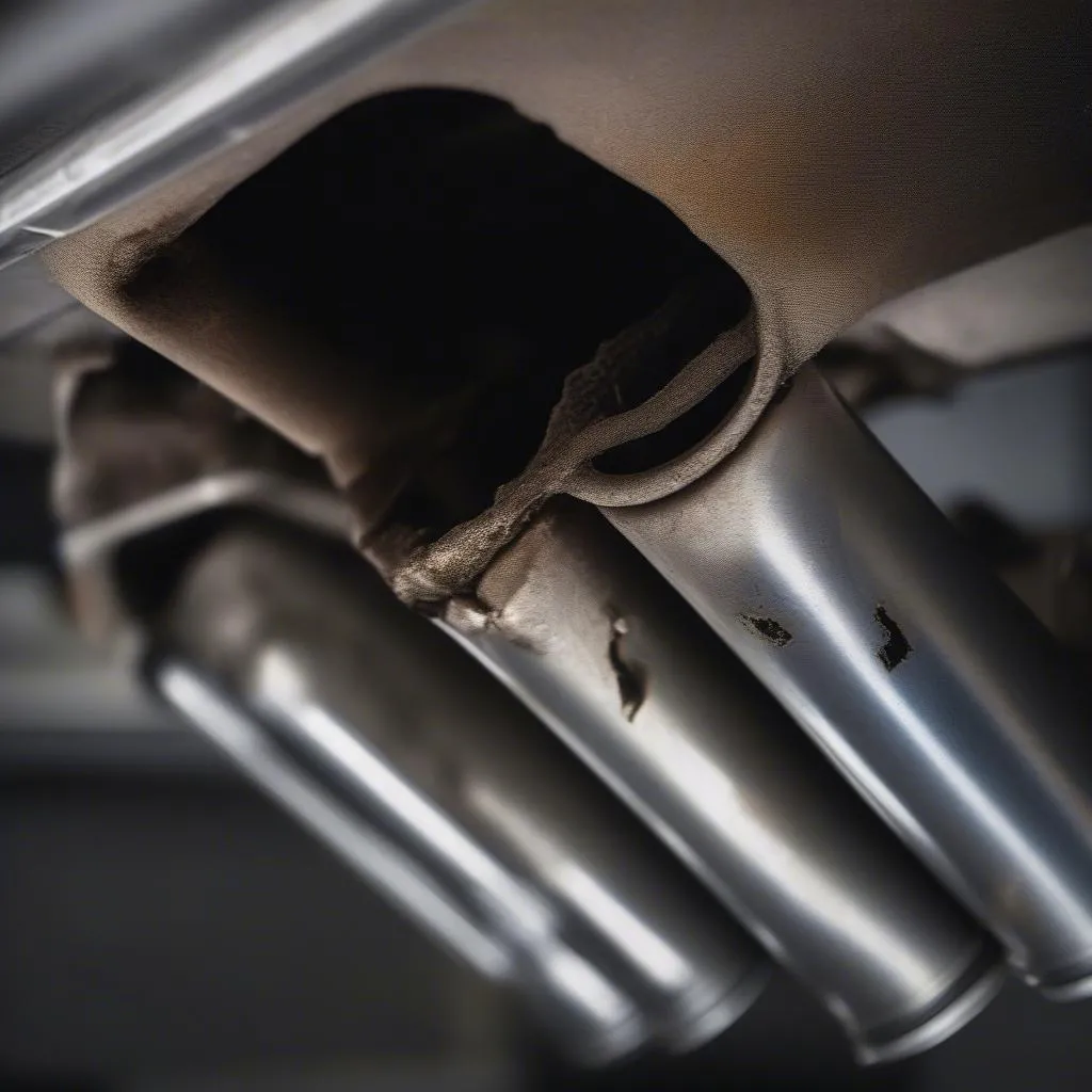 Damaged Catalytic Converter