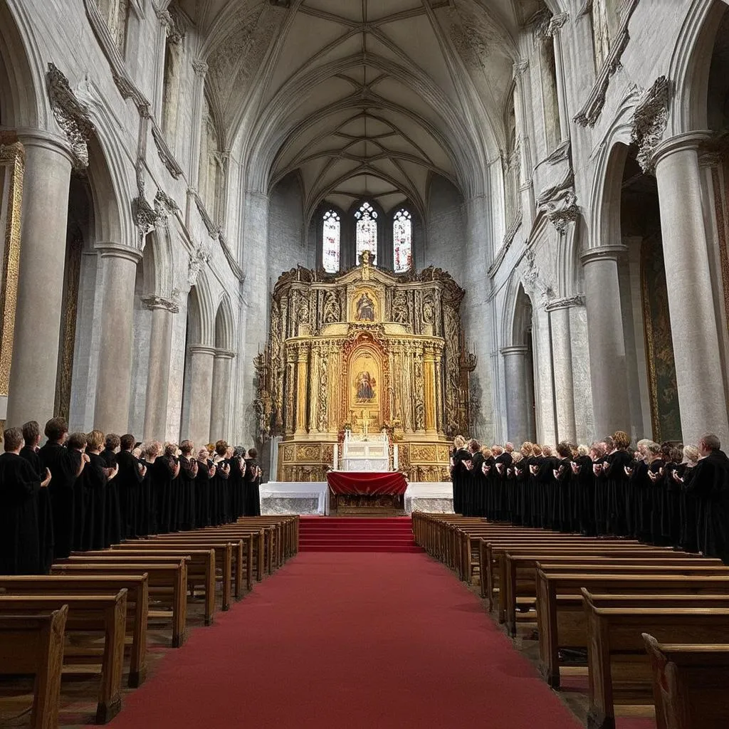 Chœur d'une église romane