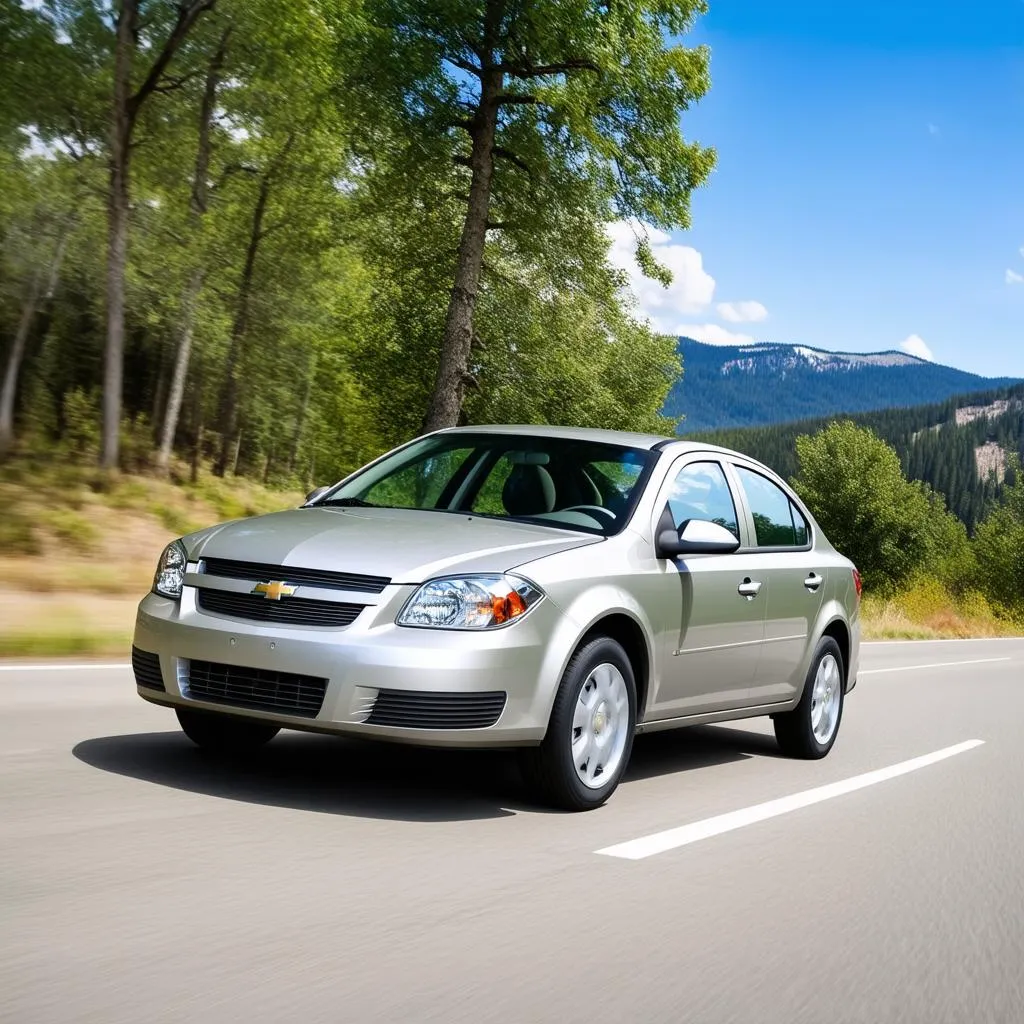 chevrolet cobalt sur la route