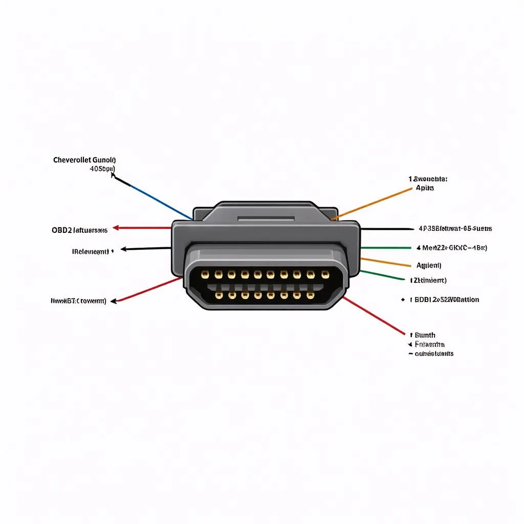 Diagramme du connecteur OBD2