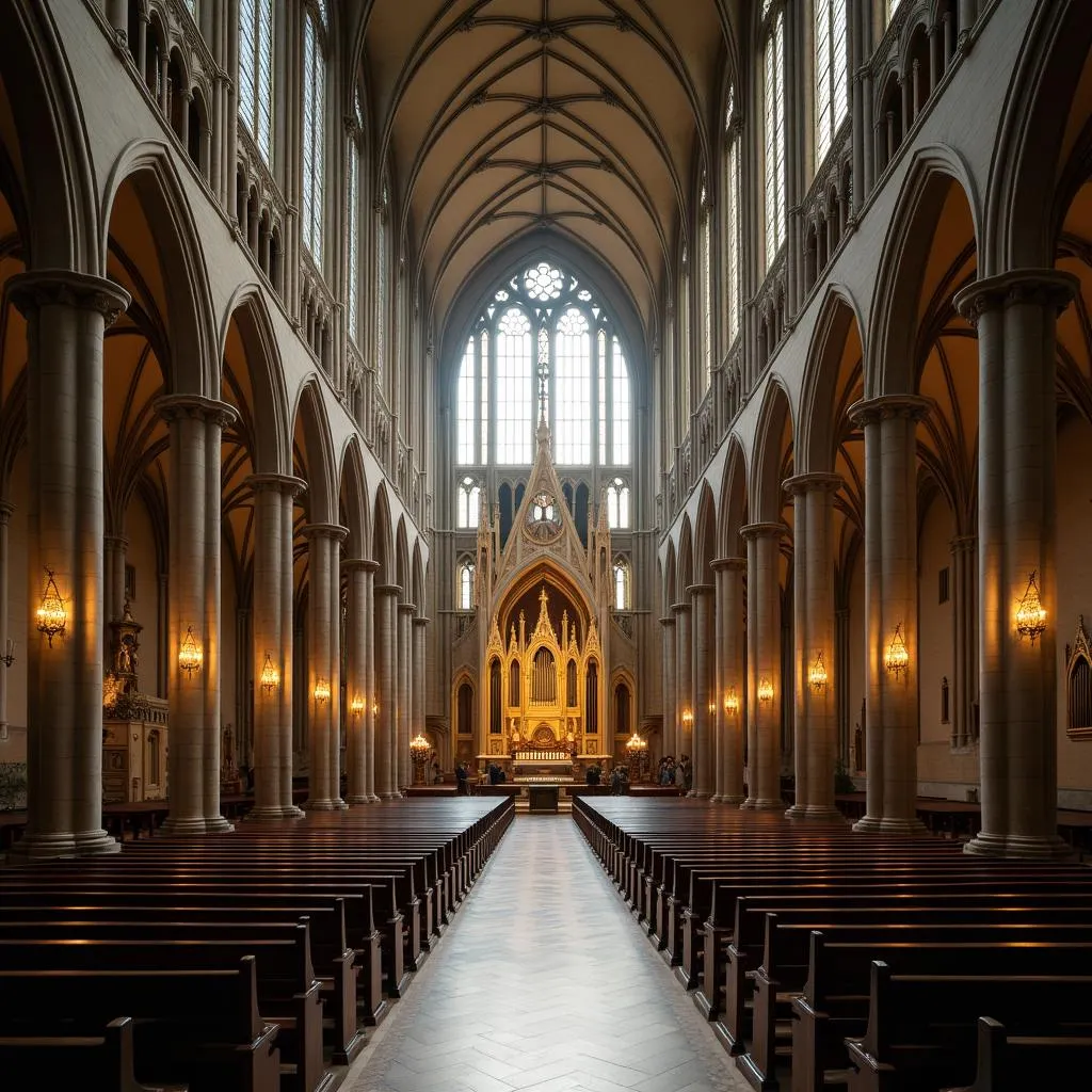 Le chœur et l'autel de Notre-Dame de Paris