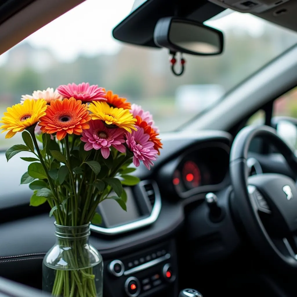 Choix de fleurs d'autel pour une Peugeot