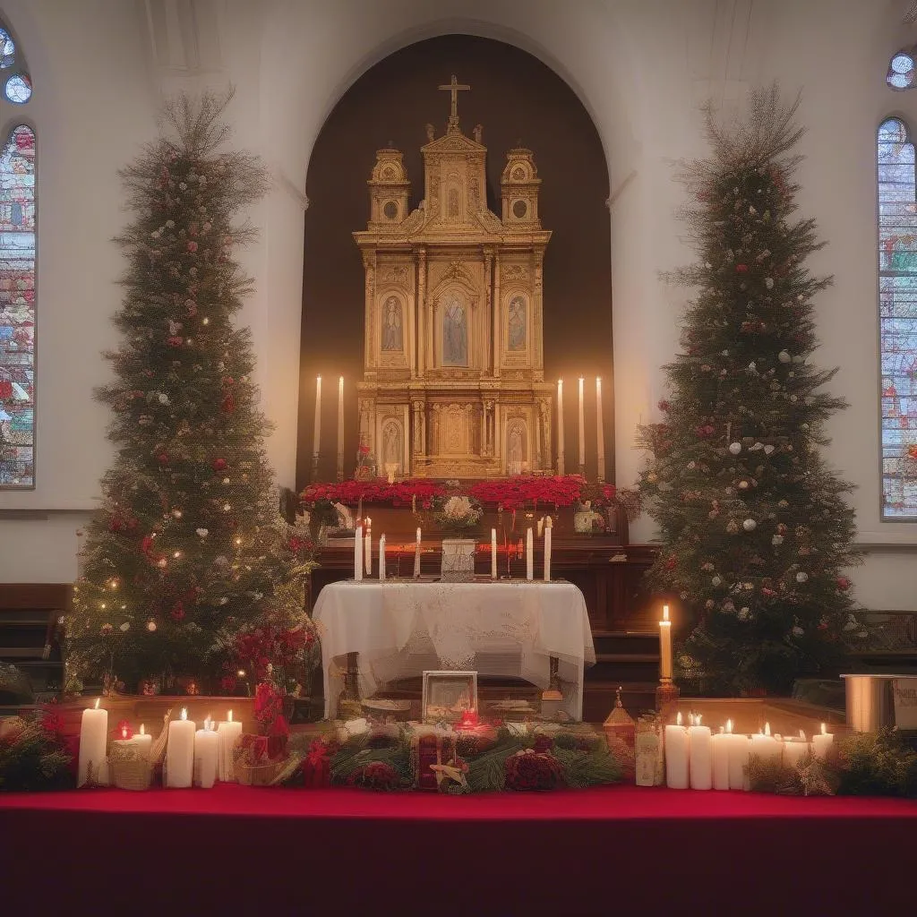 Décoration d’autel, bougies, veillée, église, lumière de Bethléem : créer une ambiance magique pour Noël