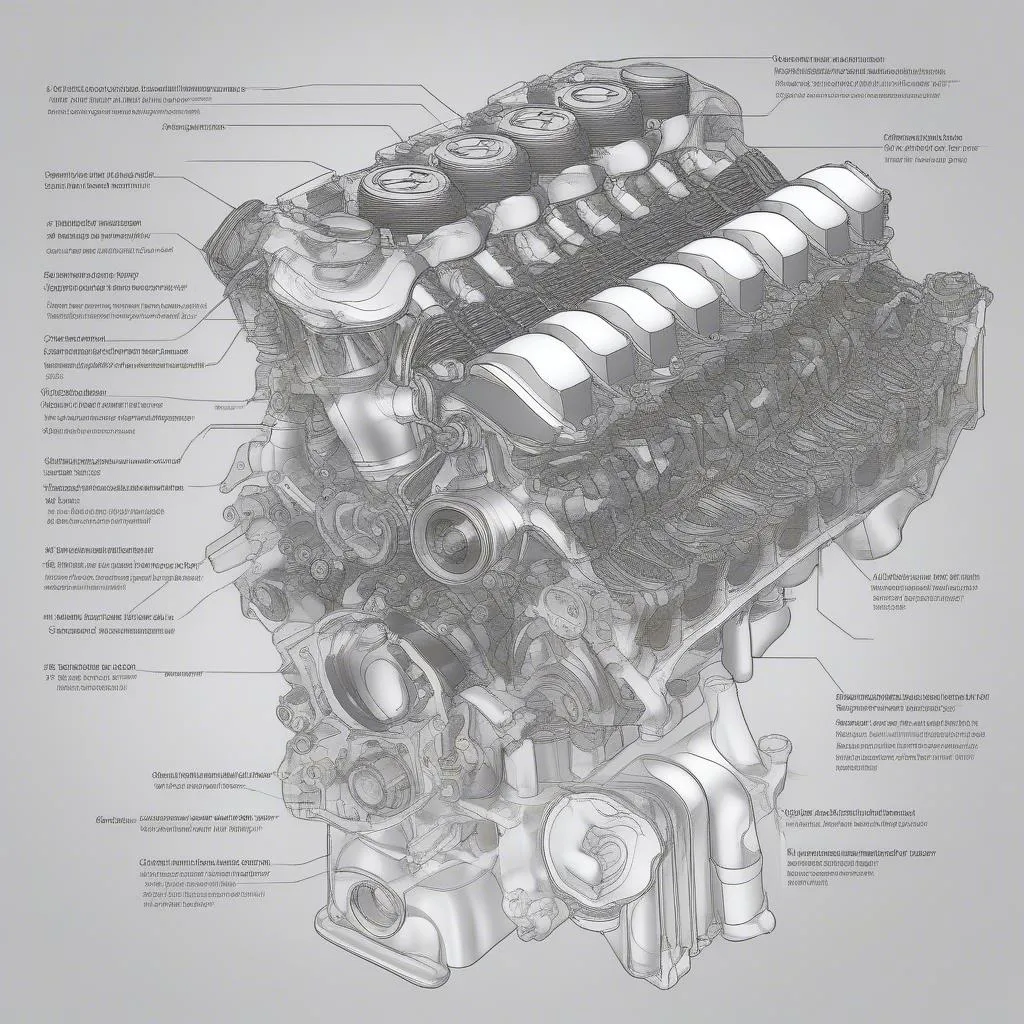 Composants du moteur Chrysler 300C