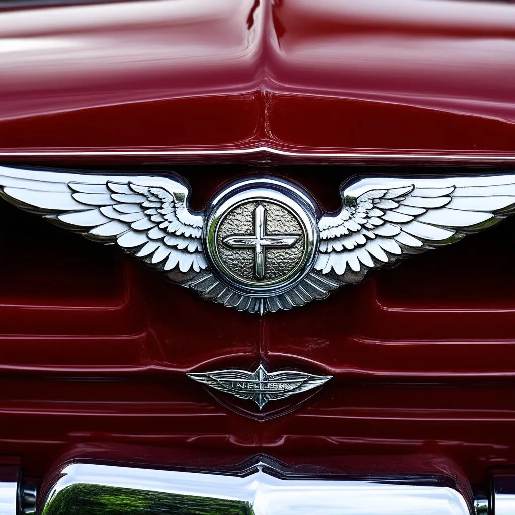 Chrysler emblem with wings