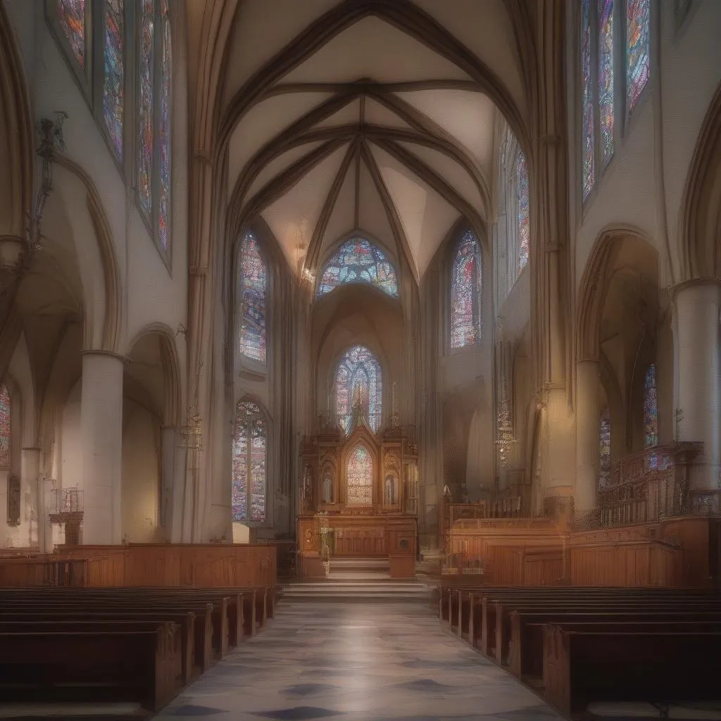 intérieur Chapelle Haute de Gaillon