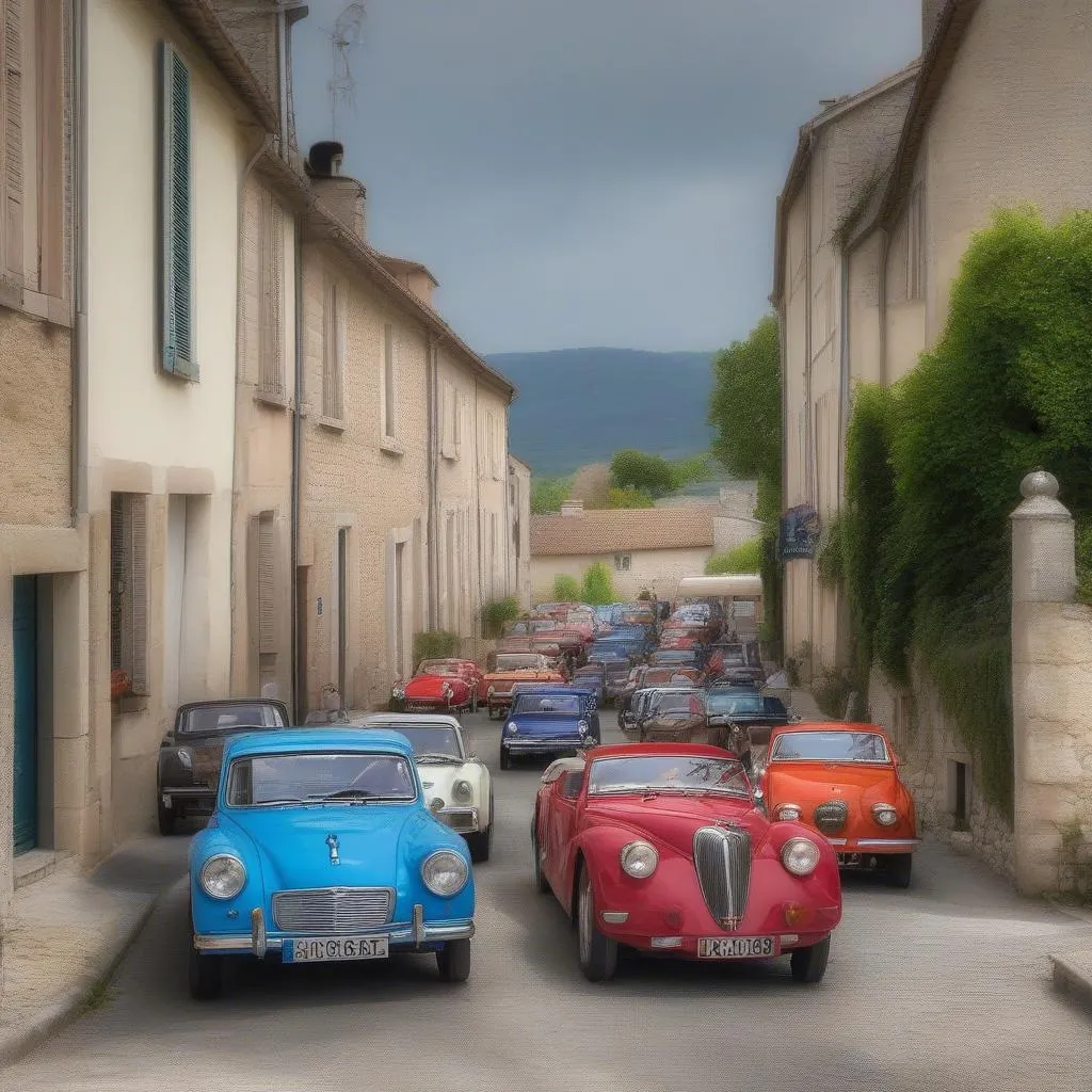 Rallye de voitures classiques